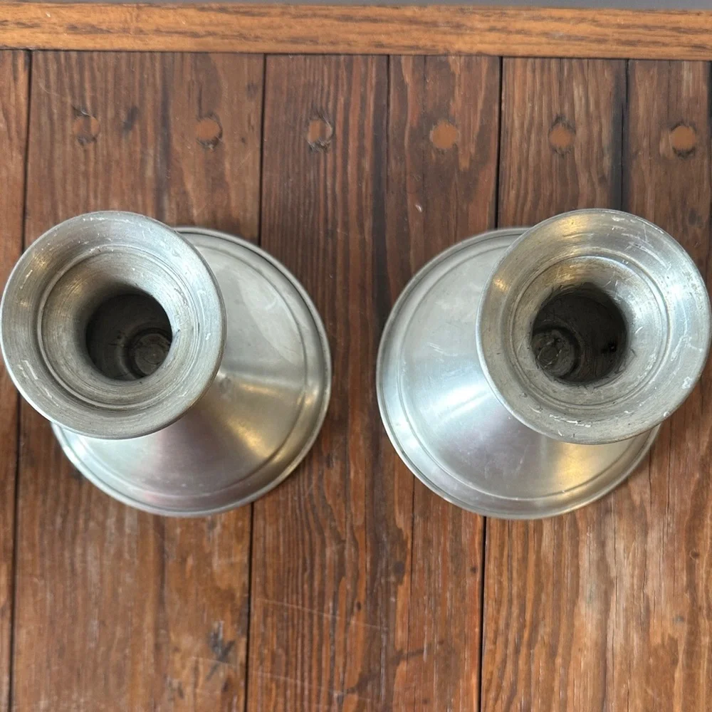 Pewter Candle Holders